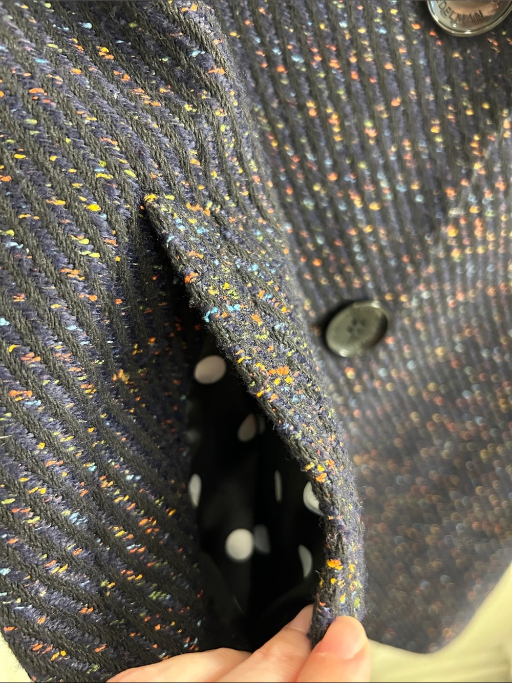Sam Edelman multicolor coat with liner - Picture 6 of 9